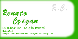 renato czigan business card